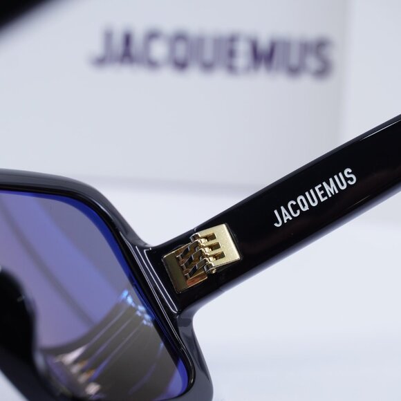 Jacquemus CABANA JAC/86 C1 Square Sunglasses - Shiny Black\\Grey main image 8